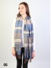  Two Tone Pashmina Scarf W/ Tassels